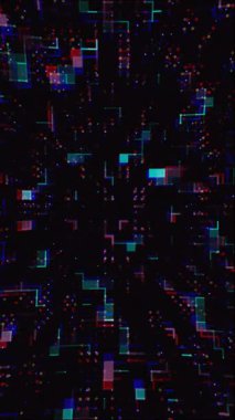 Hareket, ışık oyunu ve değişen geometrik şekilleri içeren hareketli ve soyut bir fon deneyimi yaşayın.