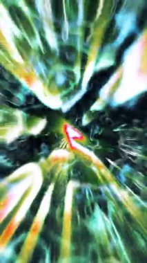 Göz kamaştırıcı etkileri olan soyut bir atmosfer için canlı renklere ve sıvı şekillere daldırın..