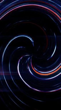 Büyüleyici bir soyut hareket görüntüsü yaşayın. Dönen mavi ve kırmızı ışıklar büyüleyici bir zemin oluşturur. Telefonlar için dikey duvar kağıtları