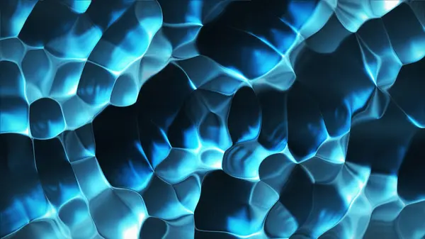 Lüks mavi dokuya sahip soyut akıcı video. Dalgalı ana hatlı sıvı makro hareket dokusu