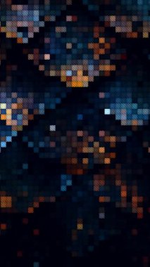 Dinamik soyut animasyon, büyüleyici arka planlara dönüşen canlı desenler ve renkler sergiliyor. Telefonlar için dikey duvar kağıtları