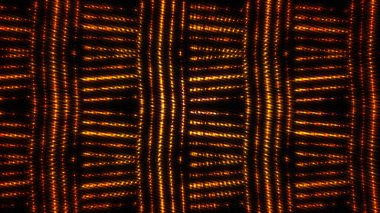 Portakal rengi parlak, soyut fütüristik teknoloji geçmişi var. Modern fütürist renkli duvar kağıdı.