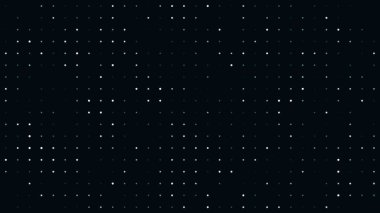 Background of randomly round white dots on one side of black background.