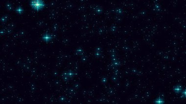 Space magic stars shiny and glowing in the night sky, twinkling stars, starry night, space and nebula.