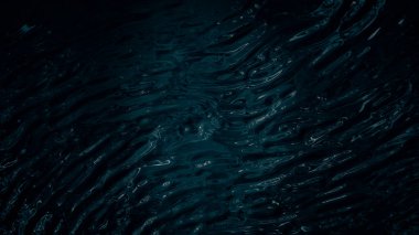 Yavaşça akan ve dalgalanan karanlık su. Yaratıcı soyut arkaplan.