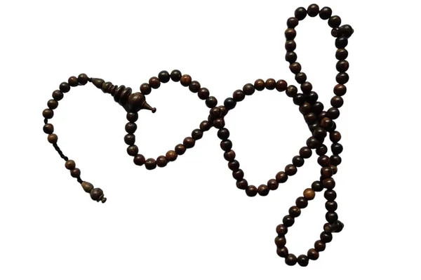 Rosary Beads White Background — Stock Photo, Image