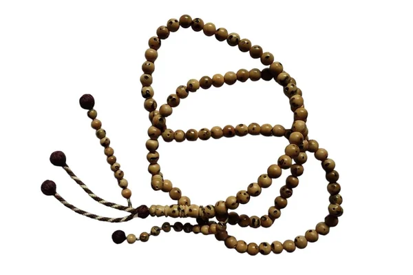 Rosary Beads Isolated White Background — Stock Photo, Image