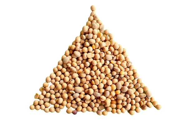 Pile Peas Isolated White Background — Stock Photo, Image