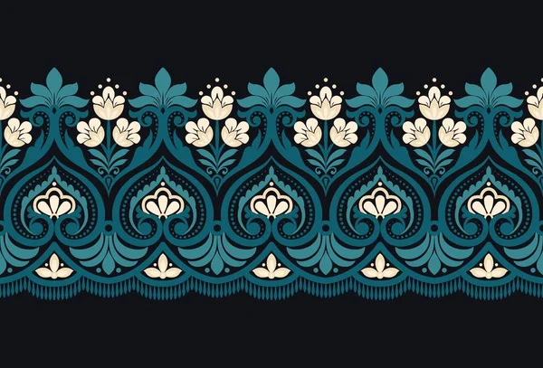 Motif Fleur Fond Conception Sans Couture — Image vectorielle