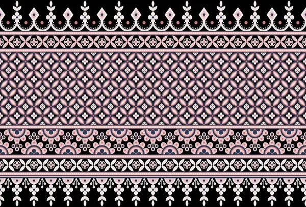 Цветочный Узор Бесшовный Предпосылки Контекст Seamless Pattern Geometric Ethnic Pattern — стоковый вектор