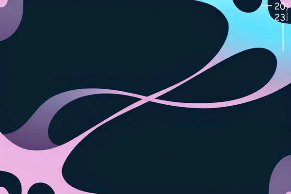 Motif Art Abstrait Couleur Bleu Foncé Fond Écran Couleurs Ligne — Image vectorielle