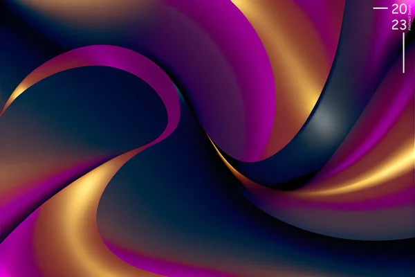 Абстрактный Рисунок Золотисто Фиолетового Цвета Фоновые Обои Цвета Линий Набор — стоковый вектор