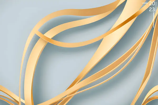 Abstraktní Umělecký Vzor Stříbrné Zlaté Barvy Tónu Barvy Tapet Čar — Stockový vektor