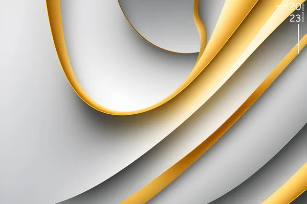 Abstrakte Kunst Muster Von Silbernen Goldfarben Ton Hintergrund Und Linienfarben — Stockvektor