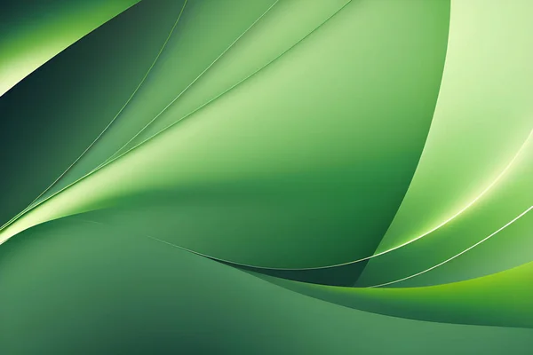 Motif Art Abstrait Tons Verts Frais Fond Écran Couleurs Ligne — Image vectorielle