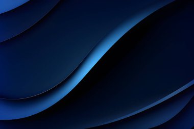 Koyu mavi tonda soyut sanat modeli. Arkaplan duvar kağıdı ve çizgi renkleri. Kart ve posterler dizisi.