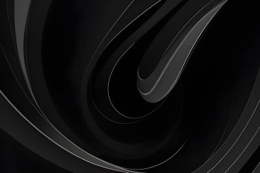 Parlak siyah tonların soyut sanat deseni. Arkaplan duvar kağıdı ve çizgi renkleri. Kart ve posterler dizisi.