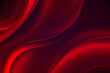 Koyu kırmızı tonda soyut sanat deseni. Arkaplan manzarası ve çizgi renkleri. Kart ve posterler dizisi.