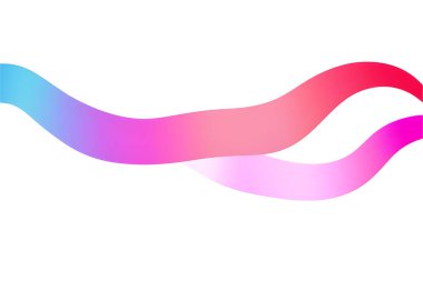 Beyaz zemin üzerinde soyut pürüzsüz dalga. Vektör illüstrasyonu.