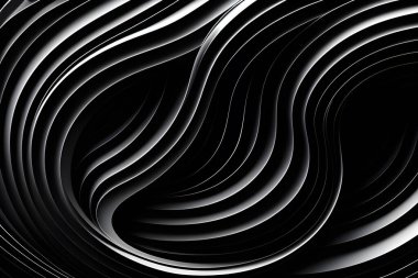 Parlak siyah tonların soyut sanat deseni. Arkaplan duvar kağıdı ve çizgi renkleri. Kart ve posterler dizisi.