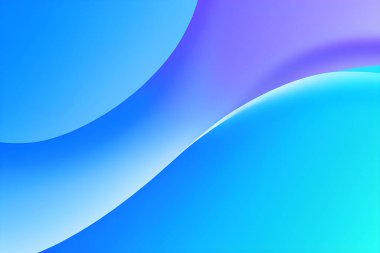 Yumuşak mavi tonların vektör sanatı. Arkaplan manzarası ve çizgi renkleri.