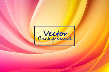 Pembe ve turuncu renk tonunun vektör sanatı. Satır ve eğrinin arkaplan duvar kağıdı.