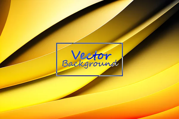 Vektorové Umění Abstraktní Žluté Mix Barev Tón Tapeta Pozadí Čáry — Stockový vektor