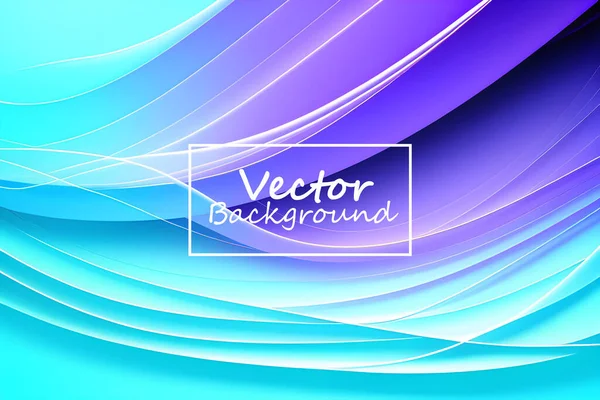 紫と青の色調のベクトルアート抽象化 背景の壁紙とラインの色 — ストックベクタ