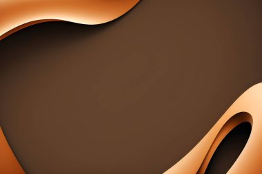 Soyut kahverengi geometrik arkaplan. Dinamik şekiller kompozisyonu. Vektör illüstrasyonu.