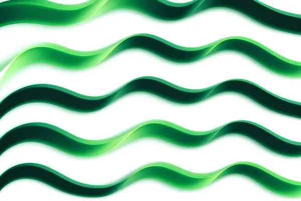 Abstrakt Grön Geometrisk Bakgrund Dynamiska Former Sammansättning Vektorillustration — Stock vektor