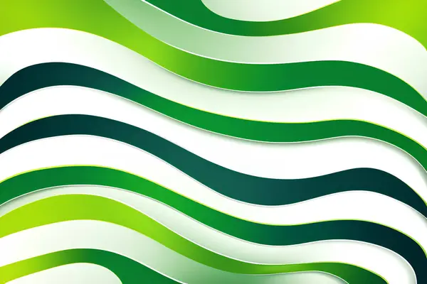 Fondo Geométrico Verde Abstracto Composición Formas Dinámicas Ilustración Vectorial — Vector de stock