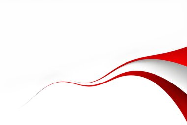 Soyut kırmızı geometrik. Beyaz arkaplanda izole et. Vektör illüstrasyonu.