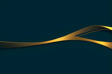 Soyut altın ve mavi geometrik arka plan. Dinamik şekiller kompozisyonu. Vektör illüstrasyonu.