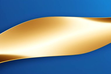 Soyut mavi ve altın geometrik arkaplan. Dinamik şekiller kompozisyonu. Vektör illüstrasyonu.