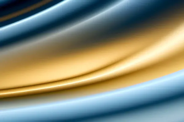 Abstrakter Blauer Und Goldener Geometrischer Hintergrund Dynamische Formenkomposition Vektorillustration — Stockvektor