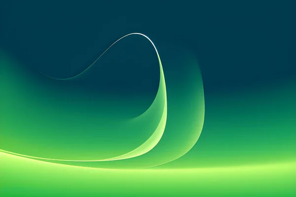 Abstrakter Grüner Geometrischer Hintergrund Dynamische Formenkomposition Vektorillustration — Stockvektor