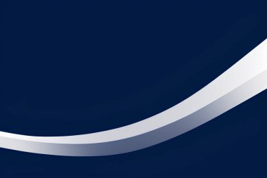 Soyut beyaz geometrik. Mavi arkaplanda izole et. Vektör illüstrasyonu.