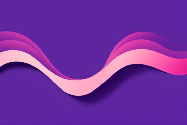 Soyut pembe ve mavi geometrik. Mor arkaplanda izole et. Vektör illüstrasyonu.