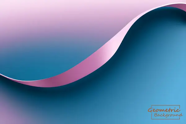 Abstrakter Rosa Und Blauer Geometrischer Hintergrund Dynamische Formenkomposition Vektorillustration — Stockvektor