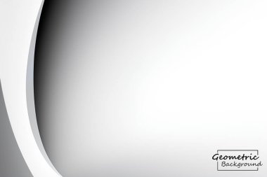 Soyut siyah geometrik. Beyaz arkaplanda izole et. Vektör illüstrasyonu.