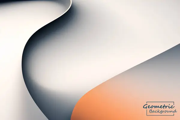 Résumé Mélange Orange Fond Géométrique Composition Dynamique Des Formes Illustration — Image vectorielle