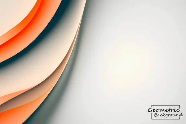 Abstrakte Orange Mischung Geometrischen Hintergrund Dynamische Formenkomposition Vektorillustration — Stockvektor