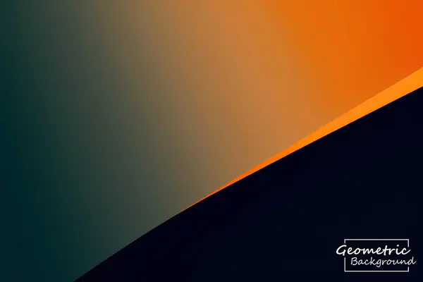 Abstrakt Mörk Orange Geometrisk Bakgrund Dynamiska Former Sammansättning Vektorillustration — Stock vektor