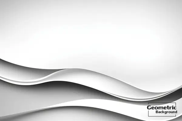 Abstrakter Grau Weißer Geometrischer Hintergrund Dynamische Formenkomposition Vektorillustration — Stockvektor