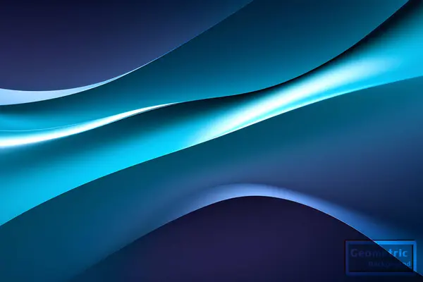 Αφηρημένο Ανοιχτό Μπλε Γεωμετρικό Φόντο Δυναμική Σύνθεση Σχημάτων Εικονογράφηση Διανύσματος — Διανυσματικό Αρχείο