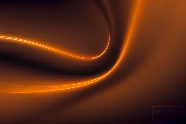 Abstrakter Orange Geometrischer Hintergrund Dynamische Formenkomposition Vektorillustration — Stockvektor