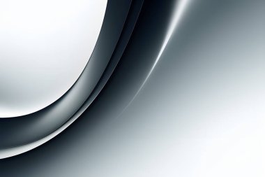 Soyut vektör dalgalı çizgiler düz eğri siyah ve mavi gradyan renk konsepti lüks, teknoloji, modern.