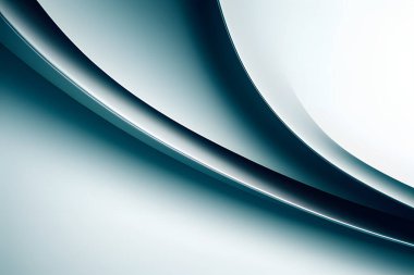 Soyut vektör dalgalı çizgiler düz eğri siyah ve mavi gradyan renk konsepti lüks, teknoloji, modern.