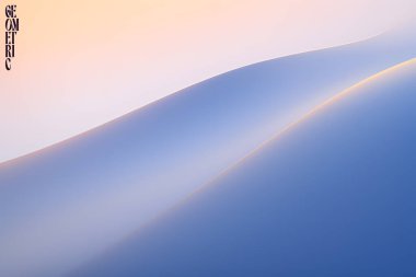 Yumuşak pembe renk gradyan arka plan tasarımı. Sıvı şekilli soyut geometrik arkaplan. Vektör illüstrasyonu.