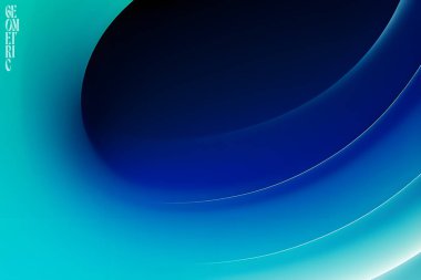 Açık Mavi Dalga Arkaplanı, sıvı şekilli soyut geometrik arkaplan. Vektör illüstrasyonu.